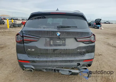 2022 BMW X3 xDrive30I из США, поврежденный, VIN 5UX53DP06N9M87328